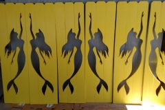 Mermaid shutters under construction