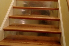 Oak Stairs with Metal Risers