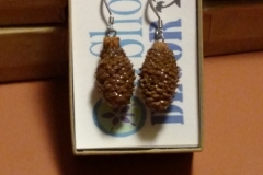 Baby pineconse earrings